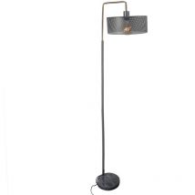 Lampadaire moderne ajouré Yvan - Socle en marbre - H. 152 cm