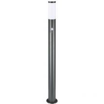 Lampadaire moderne - Luminaire extérieur - Allée, terrasse - Acier inoxydable Anthracite avec détecteur de mouvements