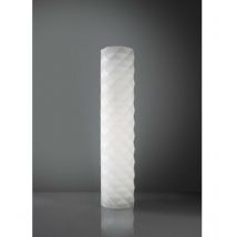 Lampadaire métal blanc 27 x 123h – Luminaire – Matières, Hauteur, Style, Culot, Couleur de la lumière, Tension électrique