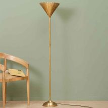 Lampadaire métal doré Osiris 28x150cm