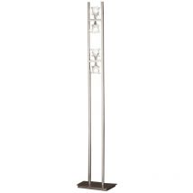 Inspired Mantra Salomon sn Salomon Lampadaire 4 Lumières G9, Nickel Satiné, pas Compatible led/cfl