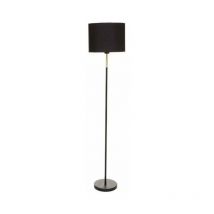 Lampadaire Salon sur Pied Métal Noir Doré H150cm Silumen