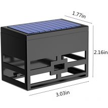 Lampadaire solaire IP55 étanche pour l'extérieur au crépuscule