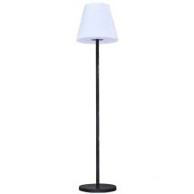 Lampadaire lumineux solaire standy solar Blanc Acier H150cm