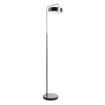 Lampadaire style vintage en métal - h. 154 cm - Noir et or - otilie