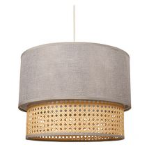 Suspension Gigogne Cannage Et Tissu Ostaria