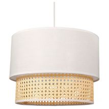 Suspension Gigogne Cannage Et Tissu Ostaria
