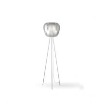 Linea Zero - Lampadaire Trépied Argenté En Métal Cm. 42x165h