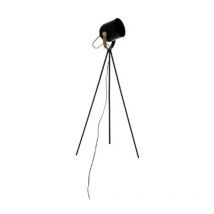 Lampadaire Trépied en Métal 'Bil' 136cm Noir
