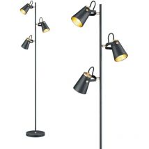 Defibrico - Lampadaire design, Lampadaire design Edward Noir en Metal, trio