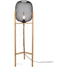 Defibrico - Lampadaire Led métal et bois culot E27 - Trio - Calimero