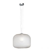 Sospensione ashford in vetro trasparente 150x40 cm. - Trasparente