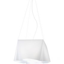 Sospensione Moderna 5 Luci Wanda In Polilux Bianco Made In Italy