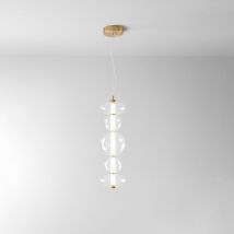 Sospensione Contemporanea Bubbles Metallo Oro Led Integrato 38W