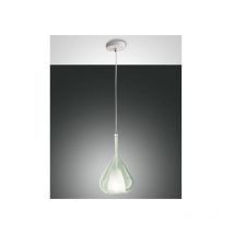 Fabas Luce - Lustre suspension led Lila en métal et verre borosilicate vert transparent 3481-40-140