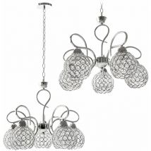 Lampadario APP635-5C cristallo 5-PUNTI luce E27 44X44X88CM