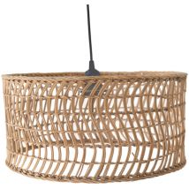 Privatefloor - Lampada da soffitto in rattan - Lampada a sospensione in stile Boho Bali - Beri
