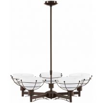 Lampada a sospensione lampadario lampada a sospensione luce marrone scuro Eglo rovigo 90323