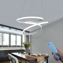 Lampadario Led a Sospensione illuminazione dal Design Moderno Regolabile 6440 Lm