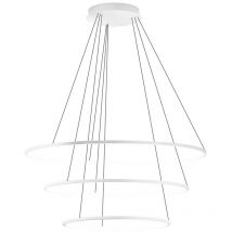 Lampadario led Gea Luce erika s3 b 7100lm alluminio sospensione moderna