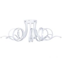 Lampadario moderno a led in termoplastica ed acrilico con luce naturale 4000k