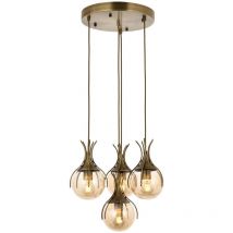 Wellhome - Lampadario moderno a Sospensione, Lampada a Sospensione a Soffitto - Antica, 40x40x100 cm