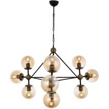Lampadario moderno a Sospensione, Lampada a Sospensione a Soffitto - Nero, 100x100 cm