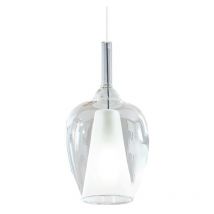 Gea Luce - Lampadario moderno ofelia mini s10 g9 led metallo vetro sospensione, vetro trasparente