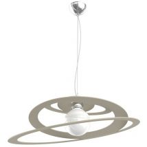 Top-light - Lampadario moderno metallo top light bungee 1197 s50 e27 led lampada soffitto, finitura metallo sabbia