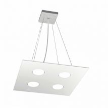Lampadario moderno top light area 1127 s4+2 gx53 led biemissione metallo sospensione