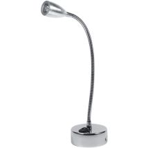 Eosnow Lampade da parete a led argento Lampada da lettura flessibile sul comodino della camera da letto a collo di cigno Bianco caldo (Tipo 2)