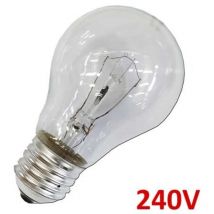 Lampadina a incandescenza standard chiara 60W E27 240V edm 35102