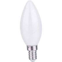 Lampadina a led filamento opaca 4 watt attacco e14 candela a luce calda 2700k