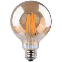 EDM - Lampadina led Globo G125 E27 8W equivalenti a 55W - Bianco Molto Caldo 2000K