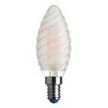 Lampada filo led tortiglione stick satinata e14 - 4.5w - 4000°k naturale - 470 lm - 35x97h