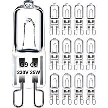 Ugreat - Lampadina G9 25 w 230 v Dimmerabile Bianco Caldo, Lampadina Alogena G9 Tolleranza 300 °c, Lampadina da Forno G9 per Plafoniere per Forni a