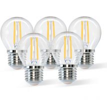 Lampadina Led a Filamento E27 G45 a sfera 6W Bianco caldo 2700K Aigostar