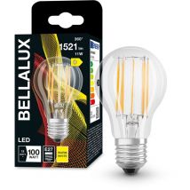 Lampadina led standard E27 in vetro chiaro, 11W, bianco caldo.