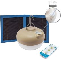 Lampadina LED CHERRY con ricarica solare, batteria ricaricabile e telecomando. 900 lumen di luce calda