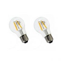 Set di 2 lampadine led E27 2X6W 600lm (60W) 360° - Bianco Hot 2700K