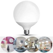 Lampadina Led Globo 15W Luce Naturale Lampada Attacco E27 G120 Bianco Solar