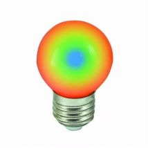Lampadina led mini globo per catena luminosa led 230v luce rgb 1 watt E27