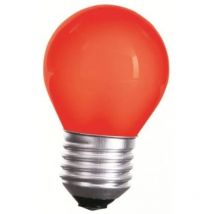 Lampadina led mini globo per catena luminosa led 230v luce rossa E27 1 watt