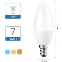 Lampadina Led Oliva 7W E14 opaca lampada per lampadario luce Fredda Naturale Calda calda 3000k