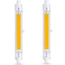 XVX - Lampadina led R7S 118mm 20W Bianco freddo 6000K, 2000LM, non dimmerabile, Lampadina led cob sottile R7S 118mm per lampada da parete/terra,