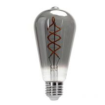 Lampadina Led Titanio Fumé a Filamento E27 ST64 4W decorativa Bianco caldo 1800K Aigostar