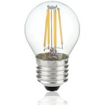 Lampadina Pallina led, filamento a vista, E27, 4W, 220Vac, Luce Calda, Dimmerabile