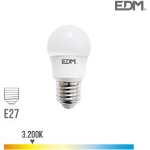 EDM - Lampadina led E27 da 8,5W equivalenti a 70W - Bianco Caldo 3200K