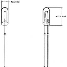 Lampadina speciale ad incandescenza Trasparente T3/4 wt 16 v 30 mA Barthelme 21616300