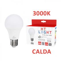 Alca power a60 11w 220v 1000lm 3000k e27 lampada a led box da 3pz